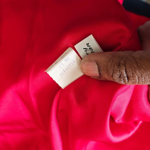 Pendleton Vintage Red Virgin Wool Two Button Blazer Size 12 - Picture 4 of 6